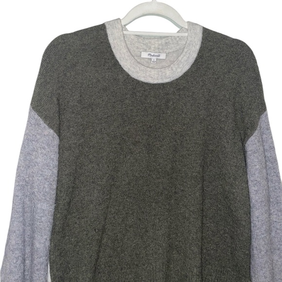 Madewell Colorblock Payton Pullover Sweater in Coziest Yarn Size Small - Picture 3 of 5